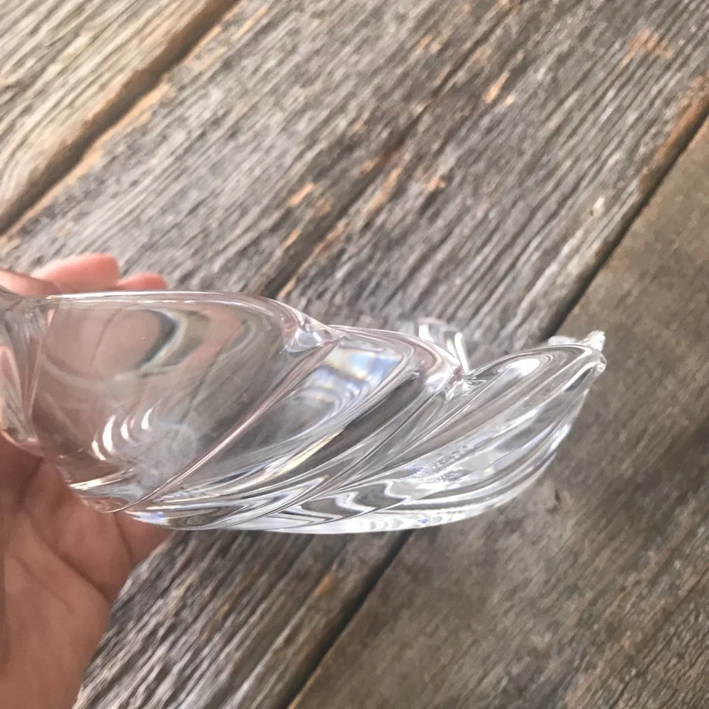 Claire Burke Swirl Cut Crystal Bowl